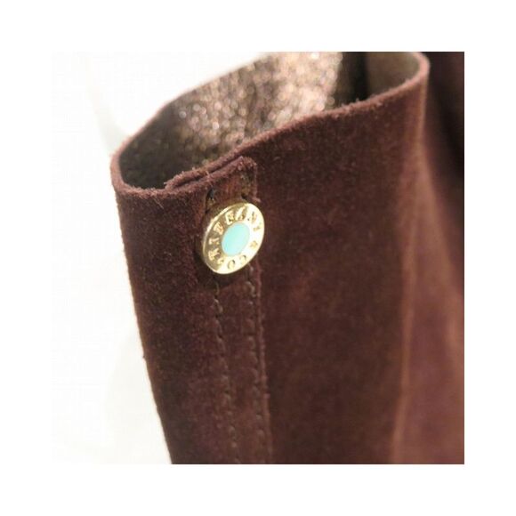 Pre Loved Tiffany & Co Tiffany  Co Metallic Leather Tote Bag with Matching Pouch - Picture 4 of 8